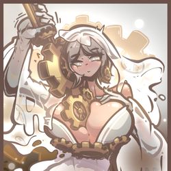 This is a pixiv picture whose title is 浮奶刀.