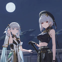 This is a pixiv picture whose title is Jinhsi and Sanhua.