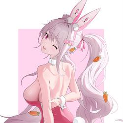 This is a pixiv picture whose title is 🐰.