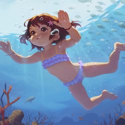 This is a pixiv picture whose title is Immersed.