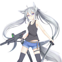 This is a pixiv picture whose title is けもみみちゃん.
