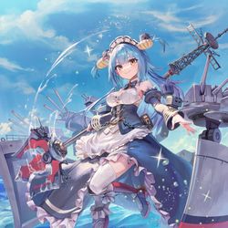 This is a pixiv picture whose title is アズレンTCG 『碧藍航線集換式對戰卡牌』 にて「ネプチューン」.