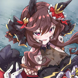 This is a pixiv picture whose title is 重バ場のジェンティルドンナ.