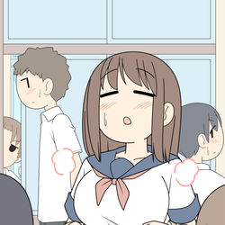 This is a pixiv picture whose title is 熱がこもりやすいJK.