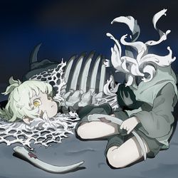 This is a pixiv picture whose title is 拾い食いはダメ！.