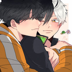 This is a pixiv picture whose title is 🐢🌸.
