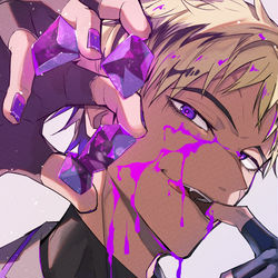 This is a pixiv picture whose title is Paint it violet.