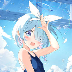 This is a pixiv picture whose title is アロナと教室で.