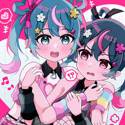 This is a pixiv picture whose title is デコミク&ダークネス.