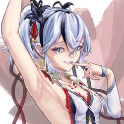 This is a pixiv picture whose title is 椿.