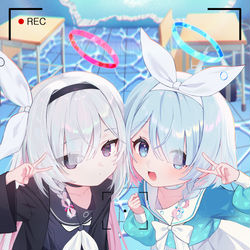 This is a pixiv picture whose title is ✌.