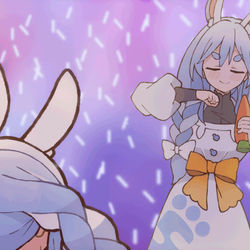 This is a pixiv picture whose title is Shika-peko Pekopeko Pekomama!.