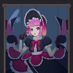 This is a pixiv picture whose title is Haunted.