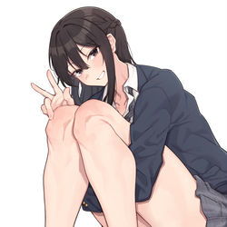 This is a pixiv picture whose title is 素足履き女子.