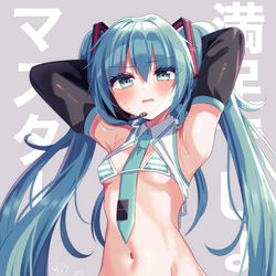 This is a pixiv picture whose title is マイクロビキニミクさん.