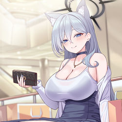 This is a pixiv picture whose title is 【砂狼シロコ】 - ん、お疲れ..