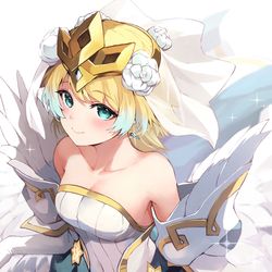 This is a pixiv picture whose title is 花嫁フィヨルム改.