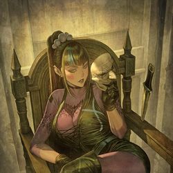 This is a pixiv picture whose title is パンチライン.