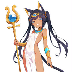 This is a pixiv picture whose title is 【エジガキ】ファラーシャ・イルオッタちゃん設定.