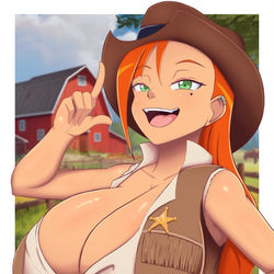 This is a pixiv picture whose title is Scarlett cowgirl.