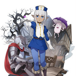 This is a pixiv picture whose title is ダークエルフ.