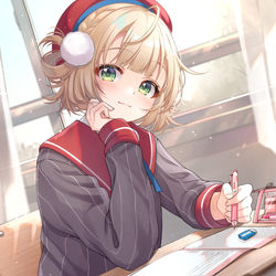 This is a pixiv picture whose title is 一緒にお勉強❤.