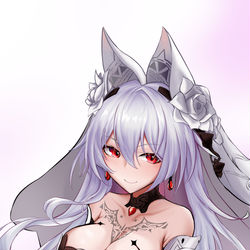 This is a pixiv picture whose title is 月下.
