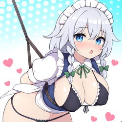 This is a pixiv picture whose title is 拘束咲夜さん.