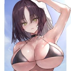 This is a pixiv picture whose title is 水着な子.