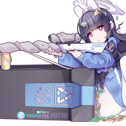 This is a pixiv picture whose title is Miyu our beloved sniper.