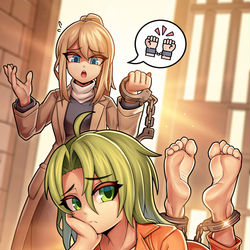 This is a pixiv picture whose title is Shangguan's prison life.