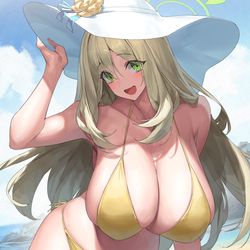 This is a pixiv picture whose title is ノノミ　水着！！.