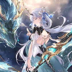 This is a pixiv picture whose title is 今汐.
