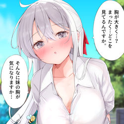 This is a pixiv picture whose title is おおきくなった妹ちゃん【3枚絵】.