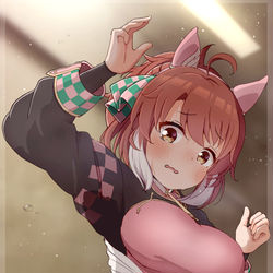 This is a pixiv picture whose title is 汗かいちゃったねダンツフレーム.
