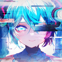 This is a pixiv picture whose title is 初音ミクの消失.