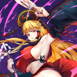 This is a pixiv picture whose title is 巫女純狐.
