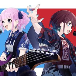 This is a pixiv picture whose title is 继续画双菜，药不能停.