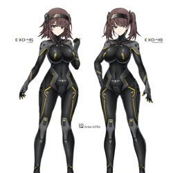 This is a pixiv picture whose title is 【Helldivers II】外骨骼姐妹.