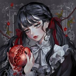 This is a pixiv picture whose title is 柘榴.