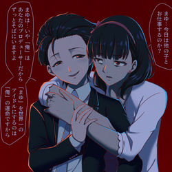This is a pixiv picture whose title is 元アイドルの現プロデューサーと元プロデューサーの現アイドル.