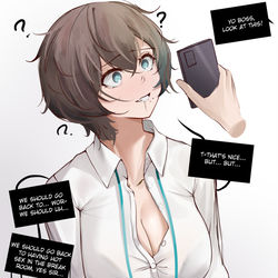 This is a pixiv picture whose title is OLちゃん.
