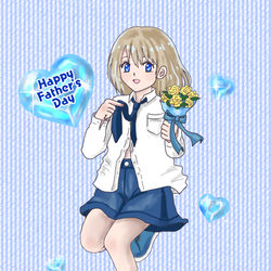 This is a pixiv picture whose title is 💙ハートドロップ💙.
