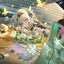 This is a pixiv picture whose title is 流萤.