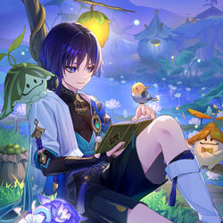 This is a pixiv picture whose title is 読書のお供.