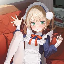 This is a pixiv picture whose title is メイドうい.