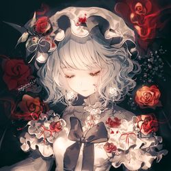 This is a pixiv picture whose title is 亡き王女のための.