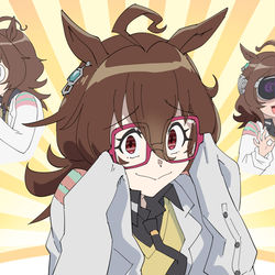 This is a pixiv picture whose title is メガネスタキオンという概念.