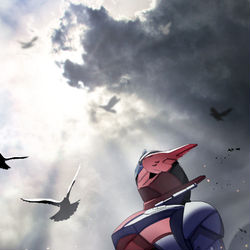 This is a pixiv picture whose title is 必ず夜明けは巡ってくるから.