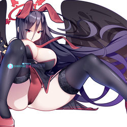 This is a pixiv picture whose title is Hasumi bunnysuit..